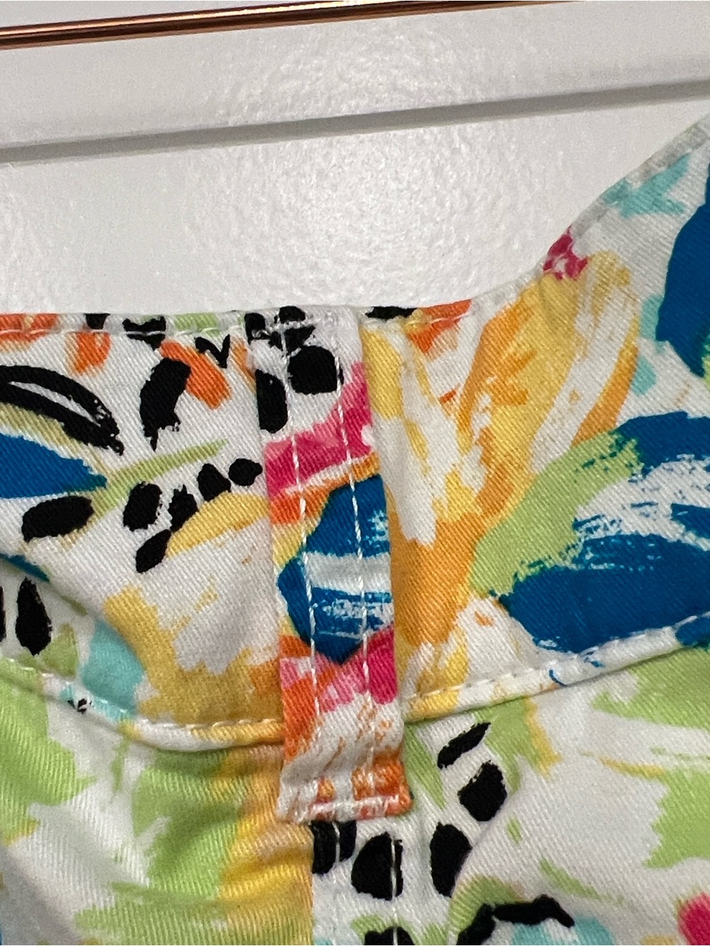Christopher & Banks White Multicolor Floral Paisley Petite Skort - Picture 12 of 14